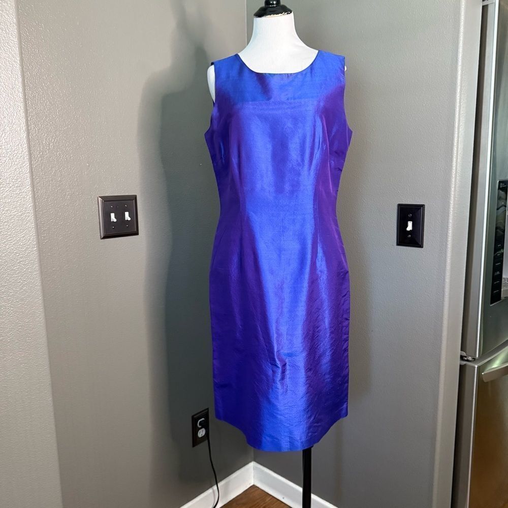 Worthington Vibrant Blue Sleeveless Midi Dress